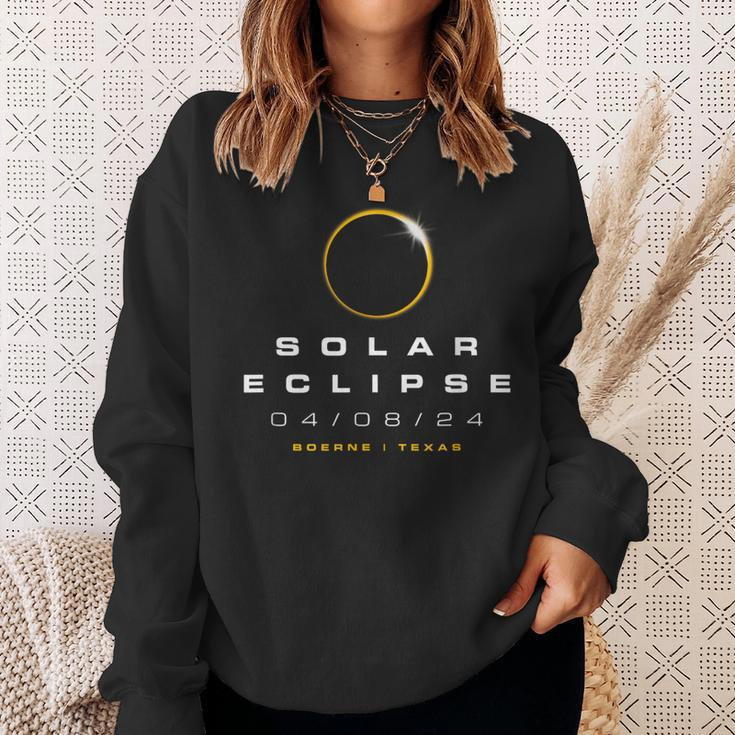 2024 Boerne Texas Solar Eclipse Sweatshirt Gifts for Her