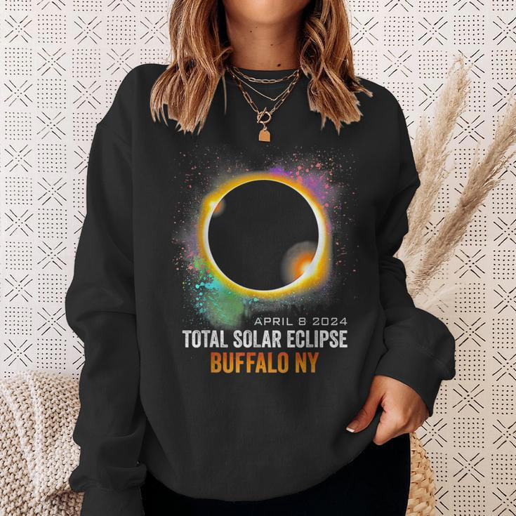 2024 Solar Eclipse Buffalo Ny Usa Totality April 8 2024 Sweatshirt Gifts for Her