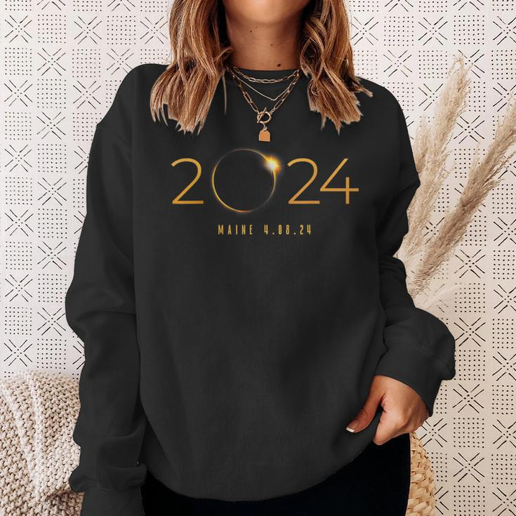 2024 Solar Eclipse Maine American Totality Spring 40824 Sweatshirt Gifts for Her