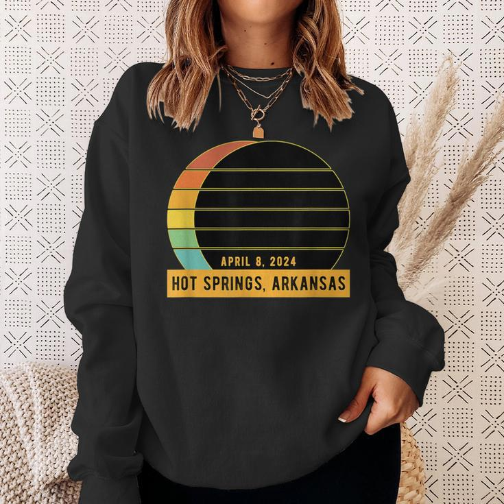 2024 Total Solar Eclipse In Hot Springs Arkansas Sweatshirt Gifts for Her