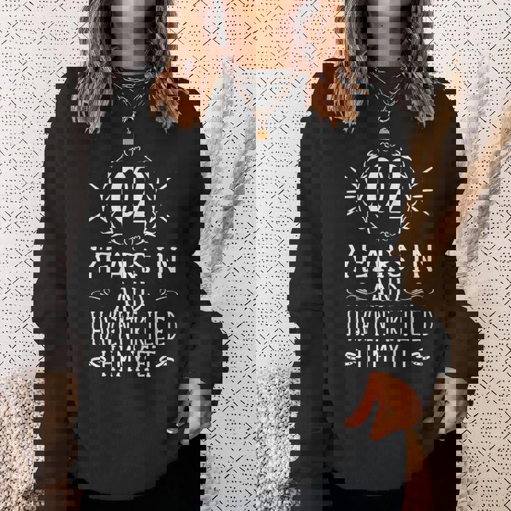 2Nd Wedding Anniversary For Her 2 Years Marriage Sweatshirt Gifts for Her