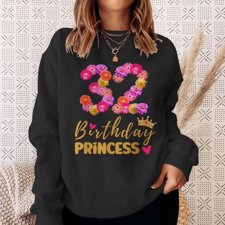 32 Jahre Alter Geburtstag Prinzessin Blume Ist Mein 32 Geburtstag Sweatshirt Geschenke für Sie