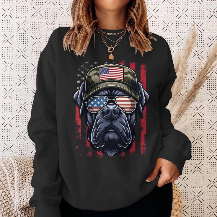 4 Juli Cane Corso Usa Flagge Papaater Amerika Männer Jungen Sweatshirt Geschenke für Sie