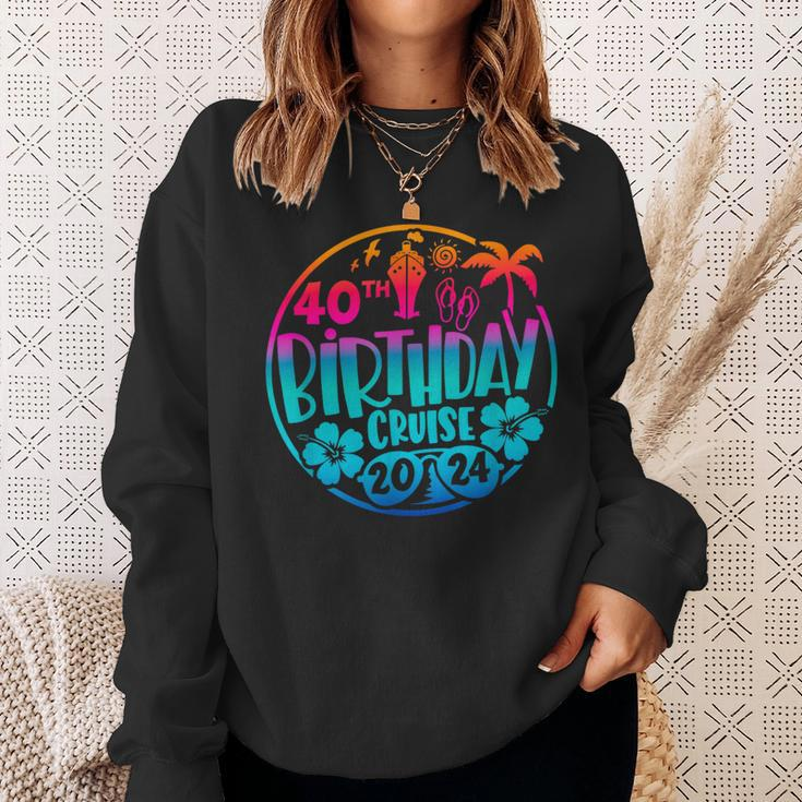 40Th Birthday Cruise 2024 Vacation Trip Matching Group Sweatshirt Gifts for Her