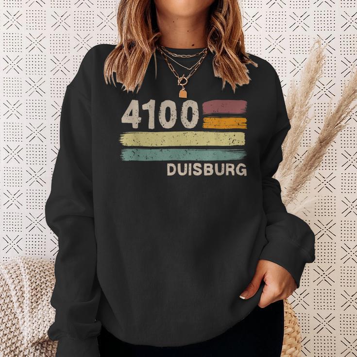 4100 Duisburg Retro Postcodes Old Postcode Vintage Sweatshirt Geschenke für Sie