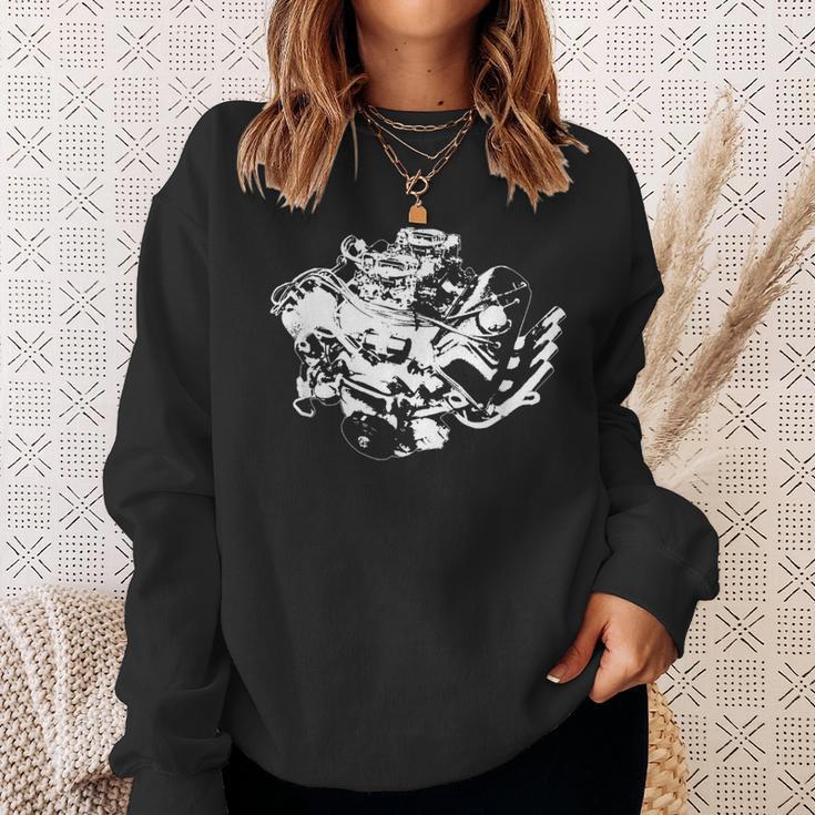 426 Hemi Head Classic Muscle Car Engine Sweatshirt Gifts for Her