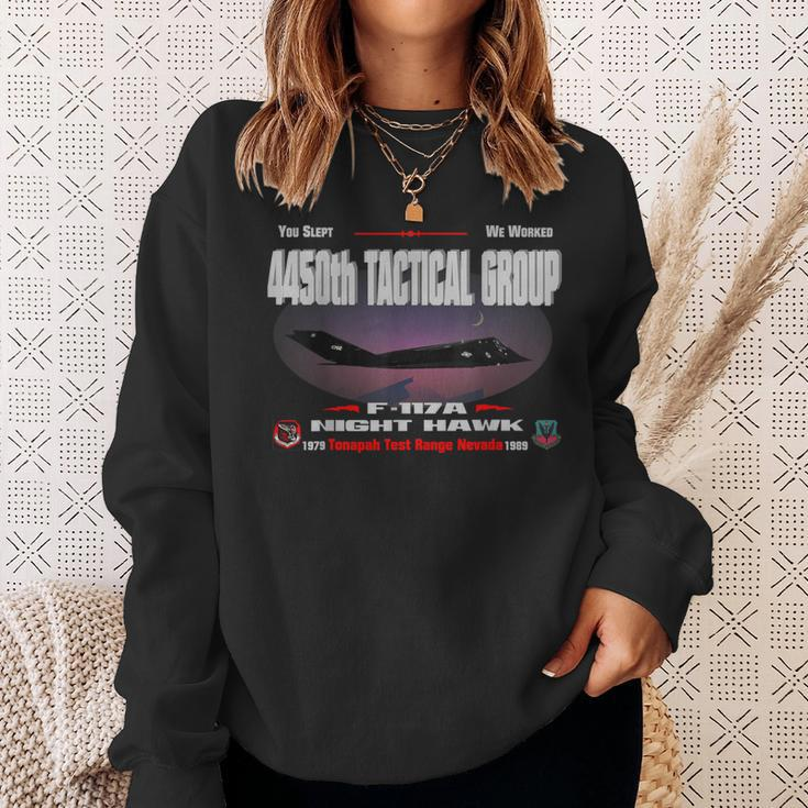 4450Th Tactical Group--F-117A Night Hawk Sweatshirt Gifts for Her