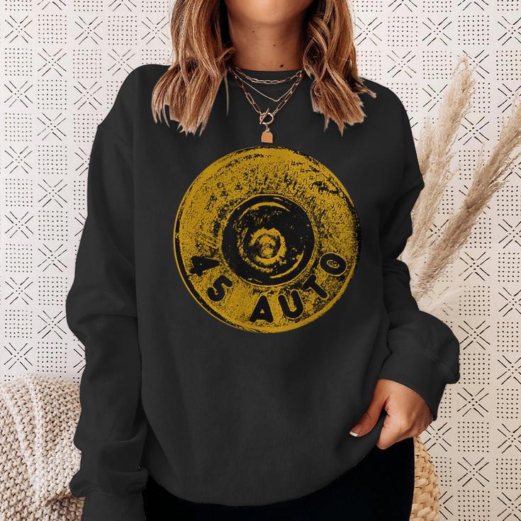 45 Acp Cartridge Bottom Big Bore Ammo Sweatshirt Gifts for Her