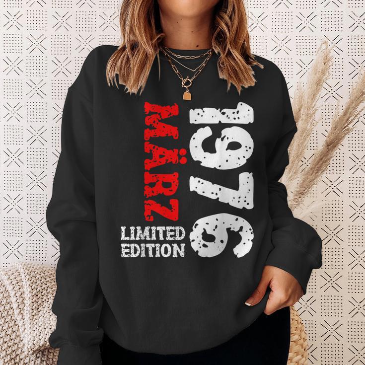 48 Geburtstag Deko Frauen Männer Limited Edition März 1976 Sweatshirt Geschenke für Sie