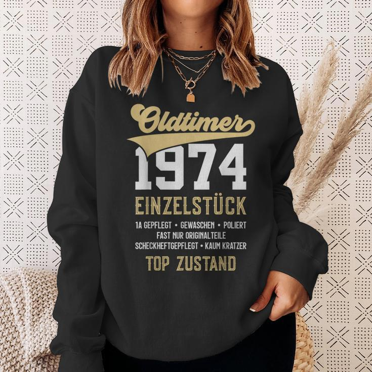 49 Jahre Oldtimer 1974 Vintage 49Th Birthday Black Sweatshirt Geschenke für Sie