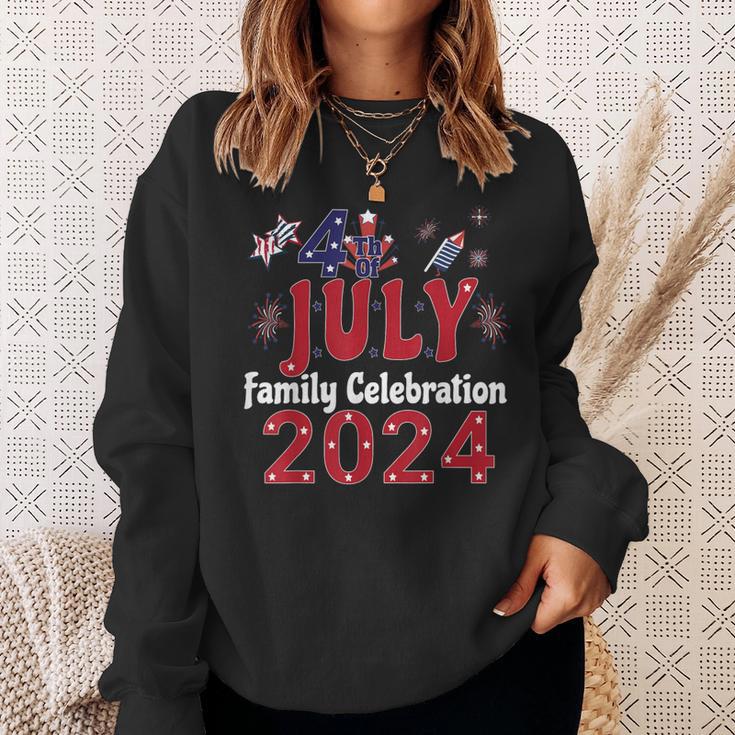 4Th Of July Family Celebration 2024 Family Matching Group Sweatshirt Gifts for Her