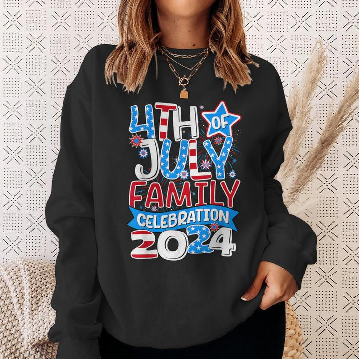 4Th Of July Family Celebration 2024 Family Matching Group Sweatshirt Gifts for Her