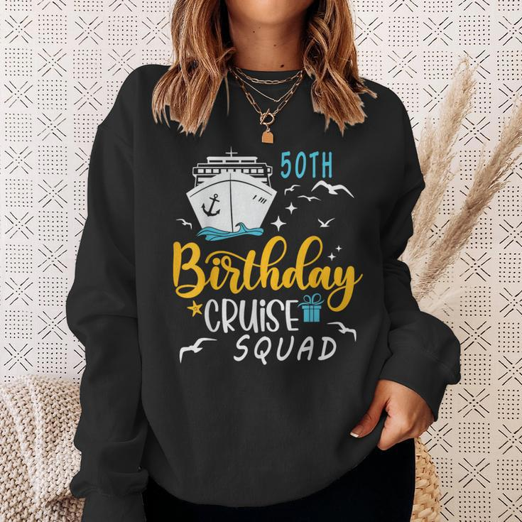 50Th Birthday Cruise Squad 2024 Matching Party Family Sweatshirt Gifts for Her