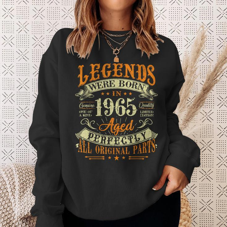 58Th Birthday 58 Years Old Vintage Legends Born In 1965 Sweatshirt Gifts for Her