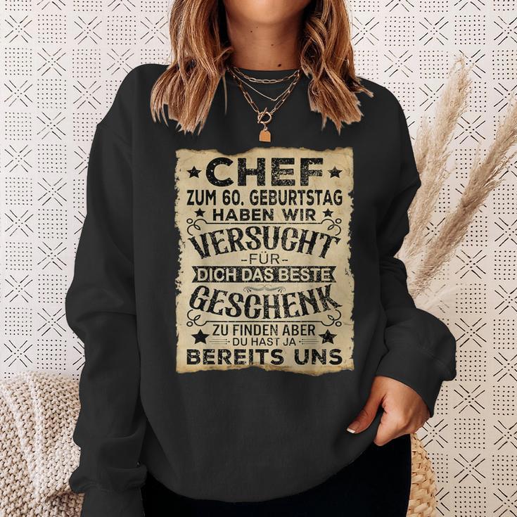 60 Birthday Chef Für Dich Das Beste Mann 60Ster Sweatshirt Geschenke für Sie