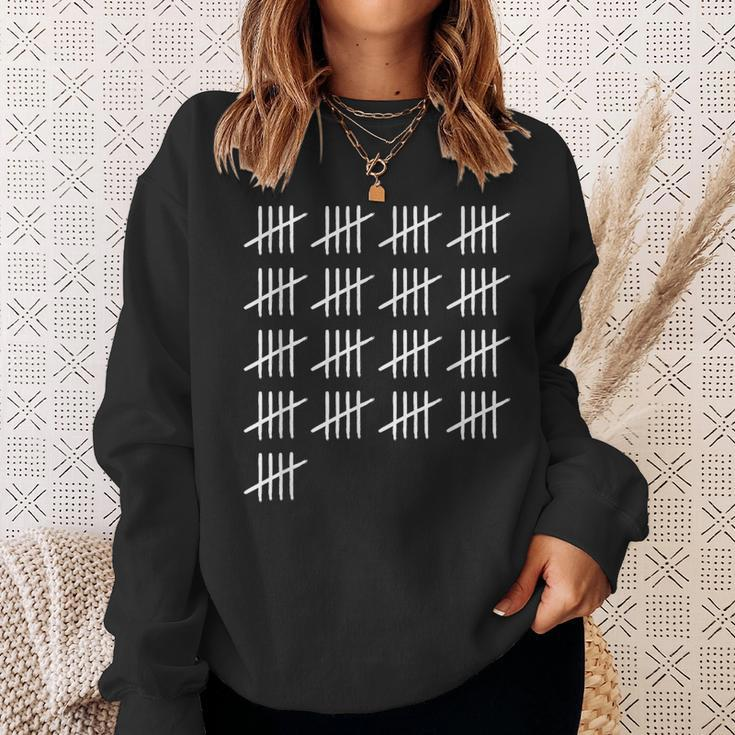 85 Years Old Tally Marks 85Th Birthday Sweatshirt Gifts for Her