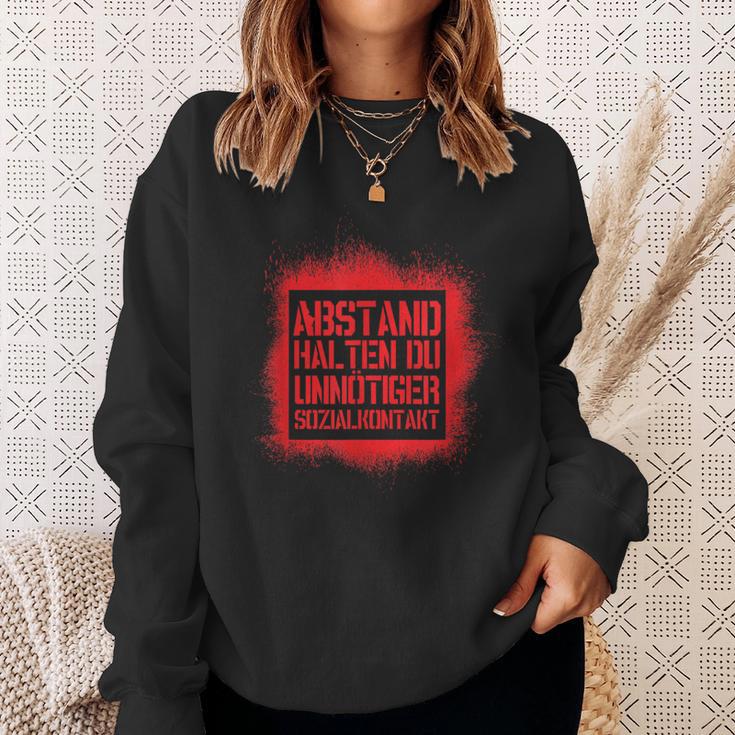 Abstand Halten Du Unnötiger Sozialkontakt S Sweatshirt Geschenke für Sie