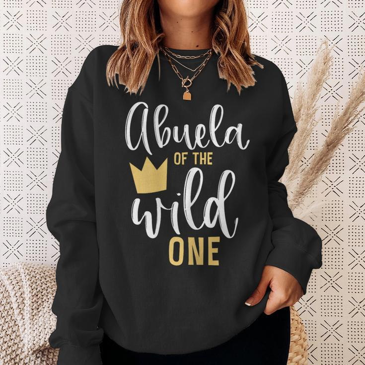 Abuela Of The Wild One 1St Birthday First Thing Matching Sweatshirt Gifts for Her