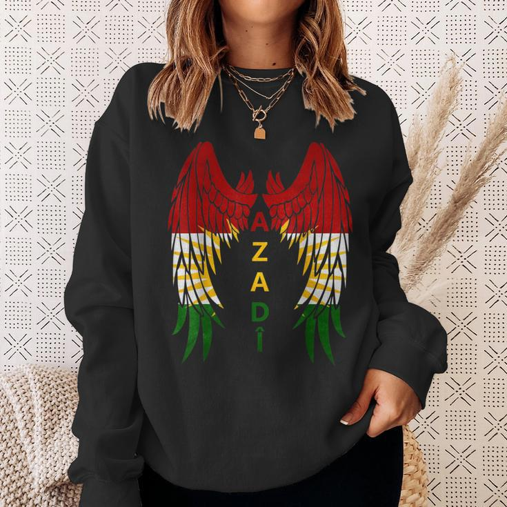 Adler-AZADI Schwarzes Sweatshirt, Motivdruck Freiheit Geschenke für Sie