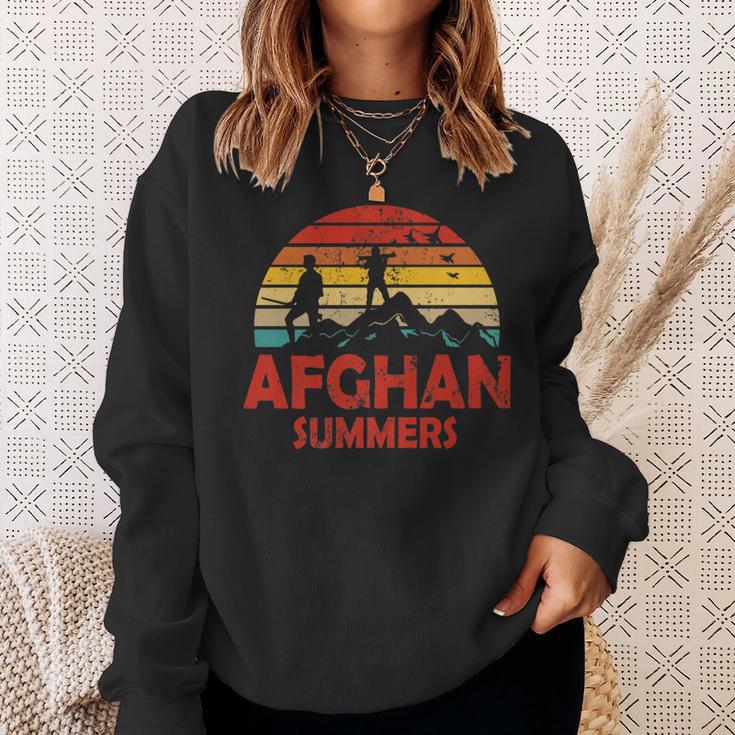 Afghan Summers Veteran Afghanistan Veteran Sweatshirt Gifts for Her