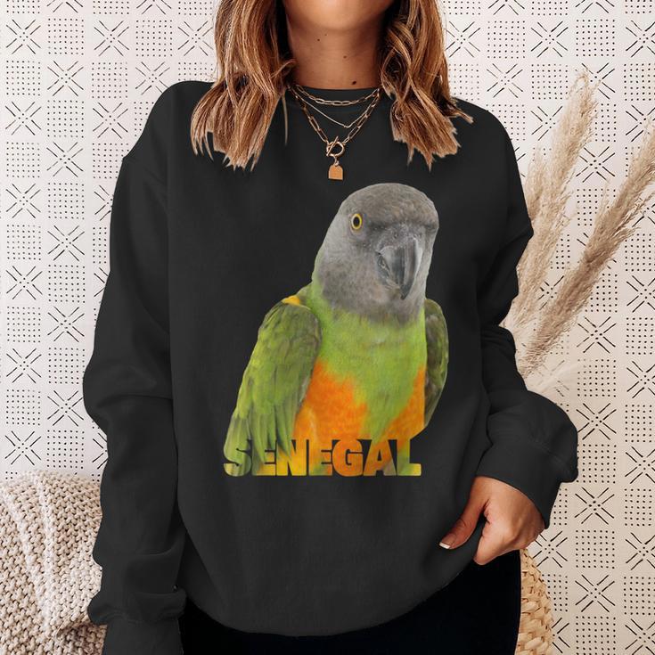 African Senegal Parrot Image & Word Sweatshirt Gifts for Her