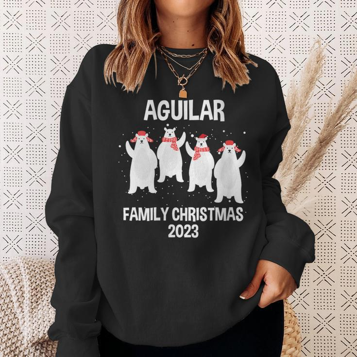 Aguilar Family Name Aguilar Family Christmas Sweatshirt Gifts for Her