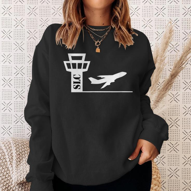 Air Traffic Control Tower Airport Atc -Salt Lake Slc Sweatshirt Gifts for Her