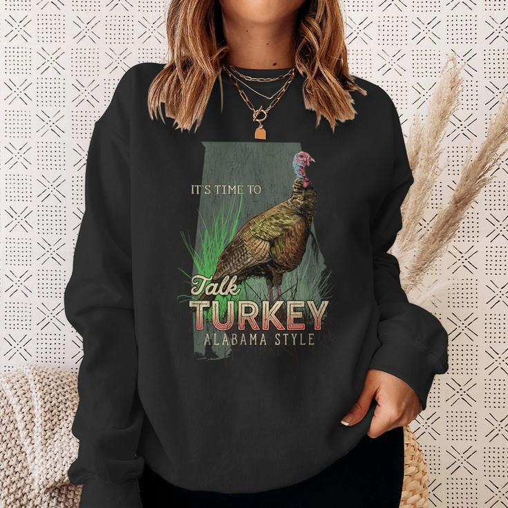 Alabama Turkey Hunting Time To Talk Turkey Sweatshirt Gifts for Her