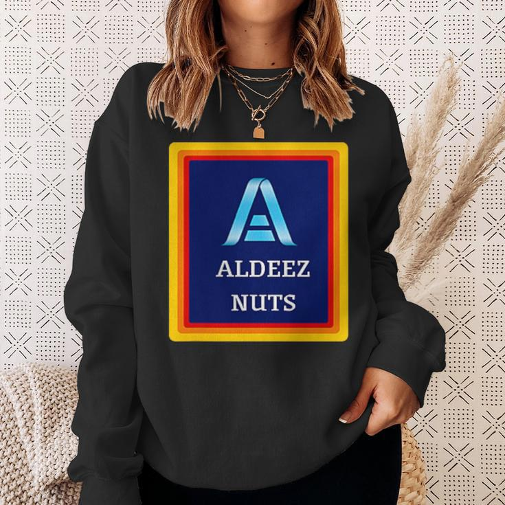 Aldeez Nuts Meme Deez Nuts Corner Logo Sweatshirt Gifts for Her