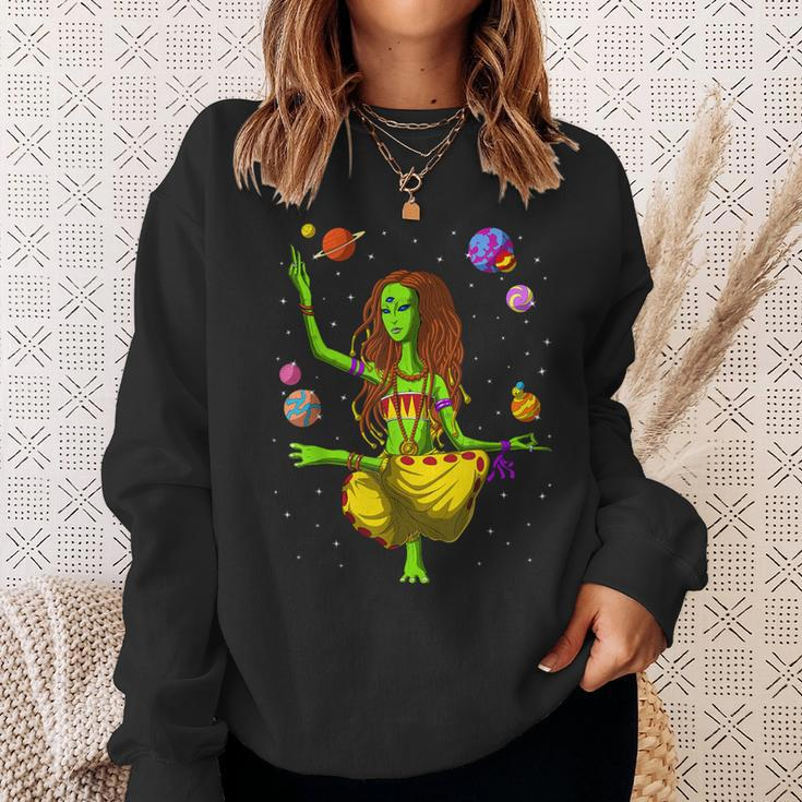 Alien Hippie Yoga Zen Meditation Spiritual Sweatshirt Geschenke für Sie