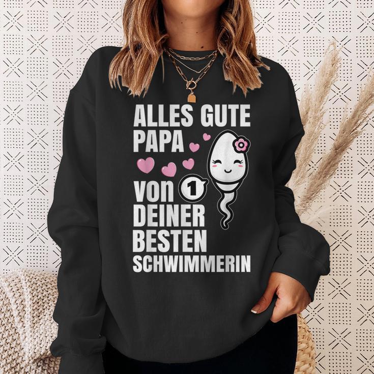 Alles Gute Papa Wünscht Dir Dein Beste Schwimmerin Father's Day S Sweatshirt Geschenke für Sie