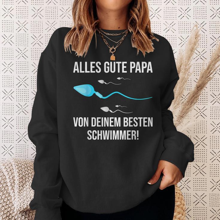 Alles Gute Papaon Dein Besten Schwimmer Sweatshirt Geschenke für Sie