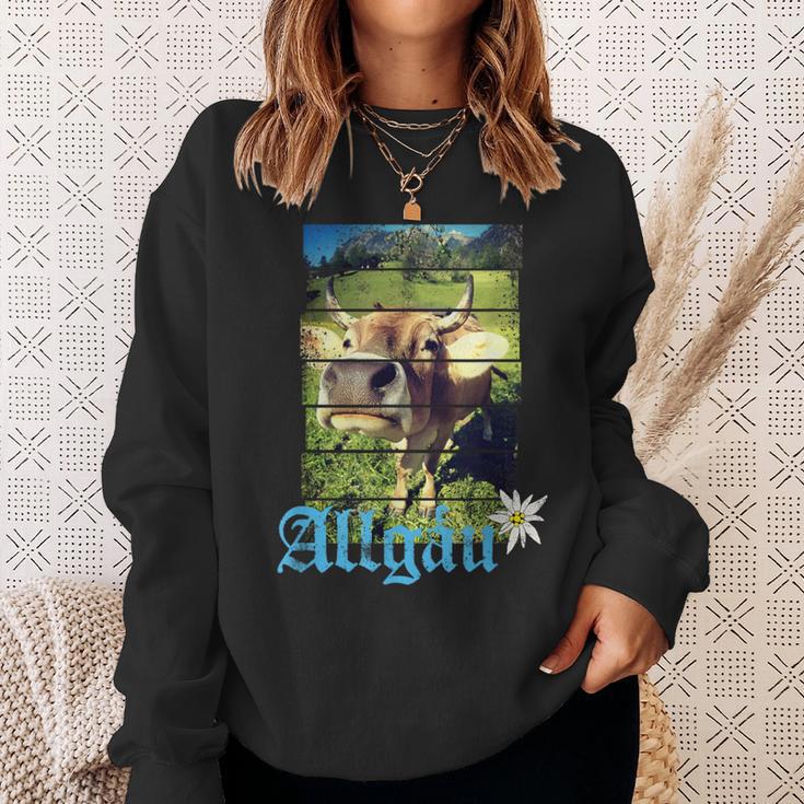 Allgäu Alpenintage Kuh Bayern Deutschland Souvenir S Sweatshirt Geschenke für Sie