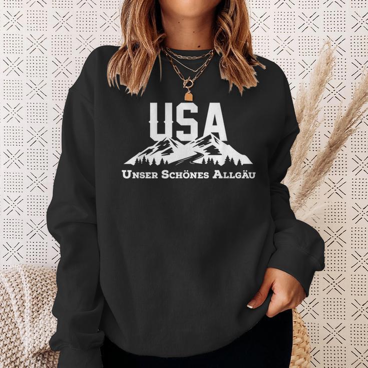 Allgäu Usa Unser Schöne Allgäu Mountain Hiking Alps Sweatshirt Geschenke für Sie