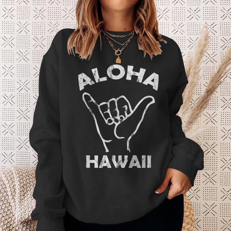 Aloha Hawaii Shaka Sign Surf Sweatshirt Gifts for Her