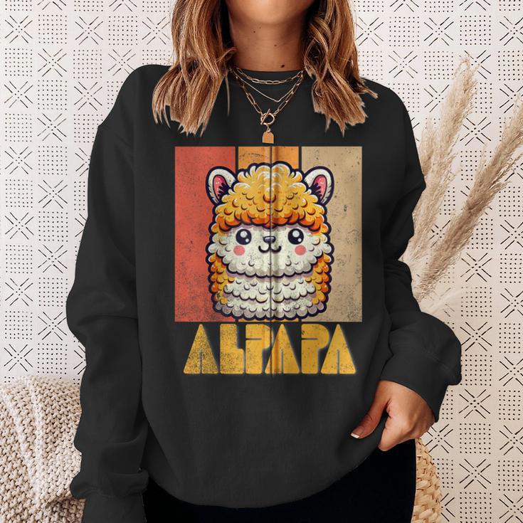 Alpapaatertag Papa Alpaka Retrointageatertag Lustiger Kapuzenjacke Sweatshirt Geschenke für Sie