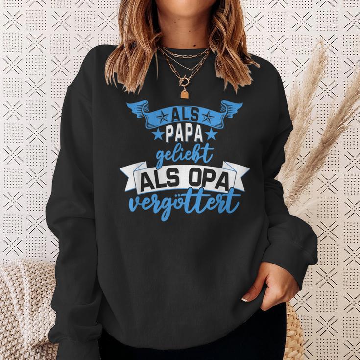 Als Papa Liebt Als Opaergöttert Sweatshirt Geschenke für Sie