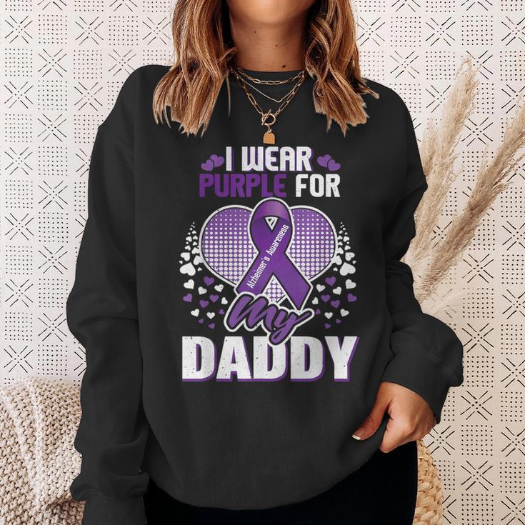 Alz Ich Trage Lila Für Papa Alzheimer Bewusstsein Sweatshirt Geschenke für Sie