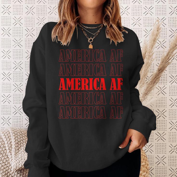 America Af Patriotic Pride Sweatshirt Gifts for Her