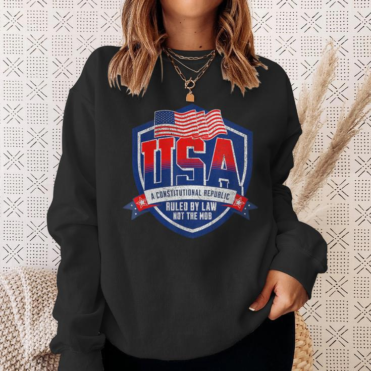 America A Constitutional Republic Vintage Sweatshirt Gifts for Her