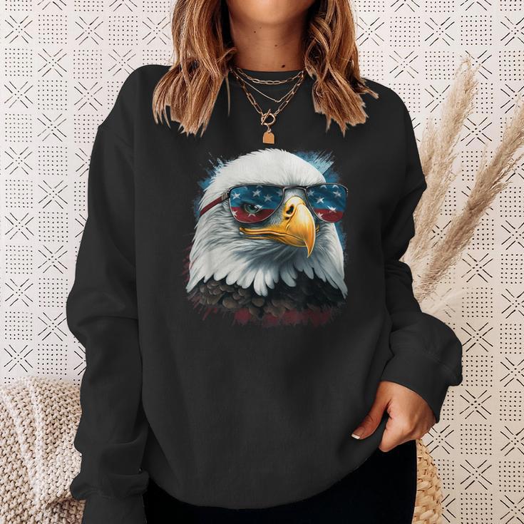 American Bald Eagle Usa Flag 4Th Of July Eagle Usa Sweatshirt Gifts for Her