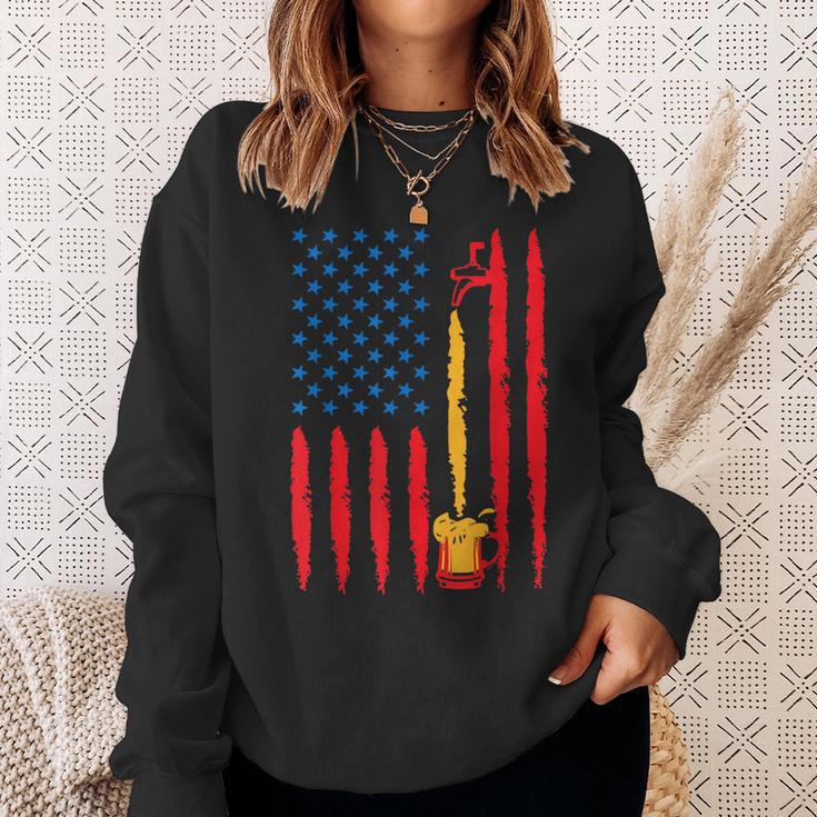 All American Beer Stars Stripes And Beer For Friends Sweatshirt Gifts for Her