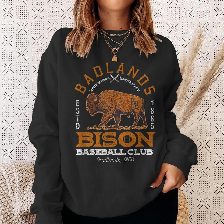 American Bison Baseball Retro Minor League Baseball Team Sweatshirt Gifts for Her