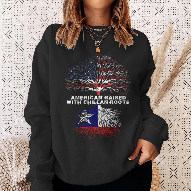 American Raised With Chilean Roots Chile Sweatshirt Gifts for Her