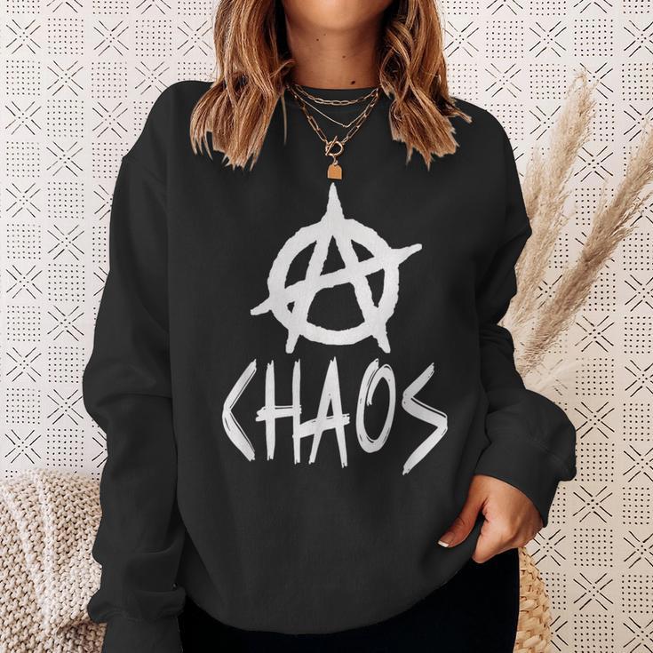 Anarchy Sign Chaos Punk Rock Anarchy Sweatshirt Geschenke für Sie