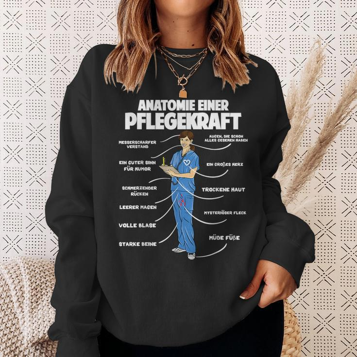 Anatomie Einer Pflegekraft Elderly Nursing Sweatshirt Geschenke für Sie