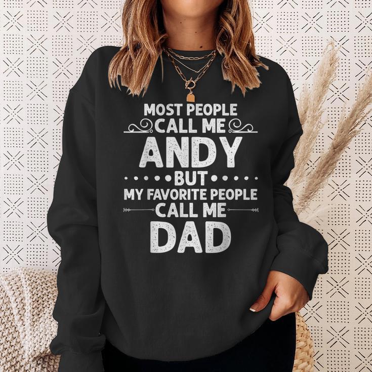 Andy Geschenk Name Lustigeratertag Personalisiert Männer Papa Sweatshirt Geschenke für Sie