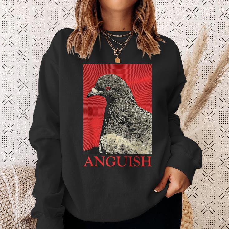 Anguish Pigeon Vintage Sweatshirt Gifts for Her