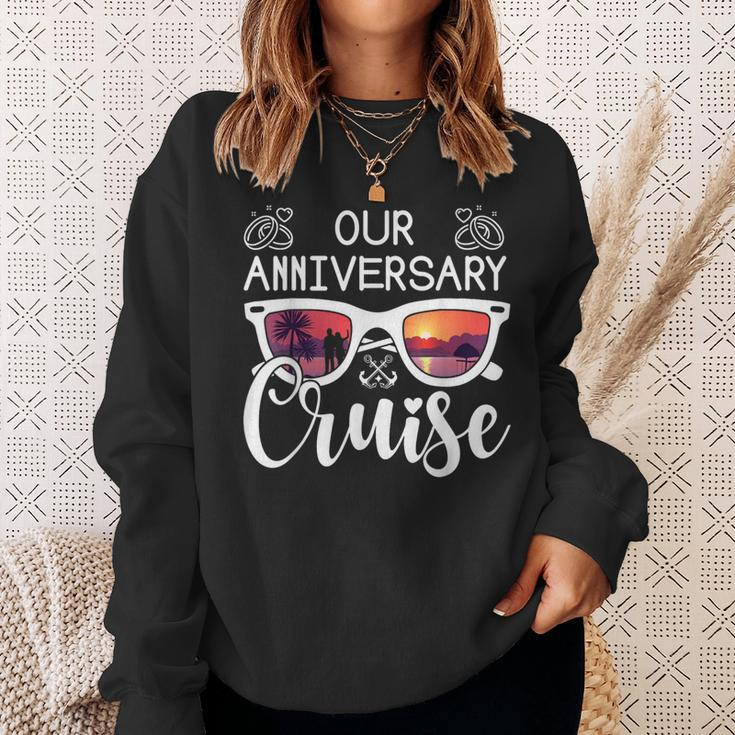Our Anniversary Cruise Matching Cruise Ship Boat Vacation Sweatshirt Gifts for Her