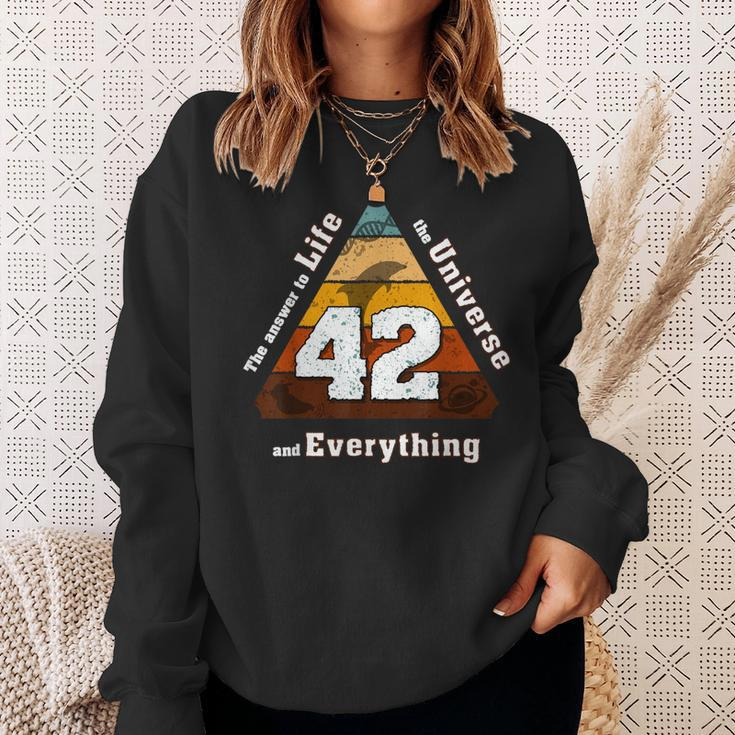 The Answer To Life The Universe And Everything Is Simple 42 Sweatshirt Gifts for Her